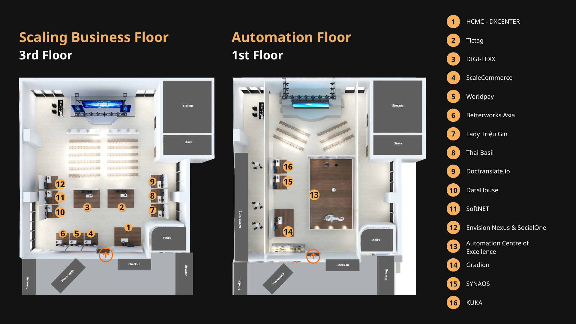 The Scaling Business Conference 2026 Floor map